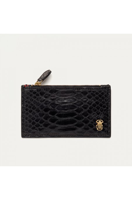 Porte Cartes Helena - Claris Virot - noir python