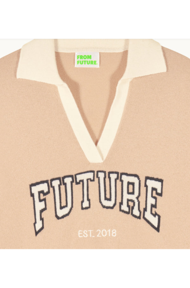 Pull Col Polo Manches Courtes - From Future