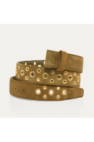Ceinture Veau Velours Oeillets - Claris Virot